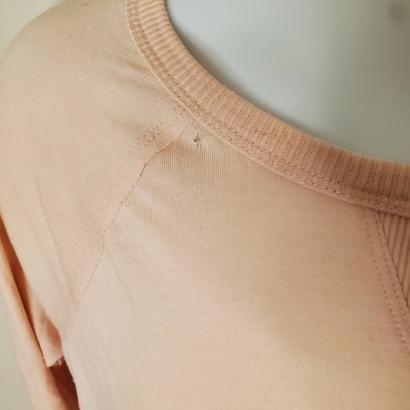 Calvin Klein Performance Women's Medium Shirt Peach Orange Half Sleeve - Picture 3 of 5